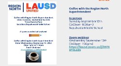 Coffee with the Region Superintendent 9/13